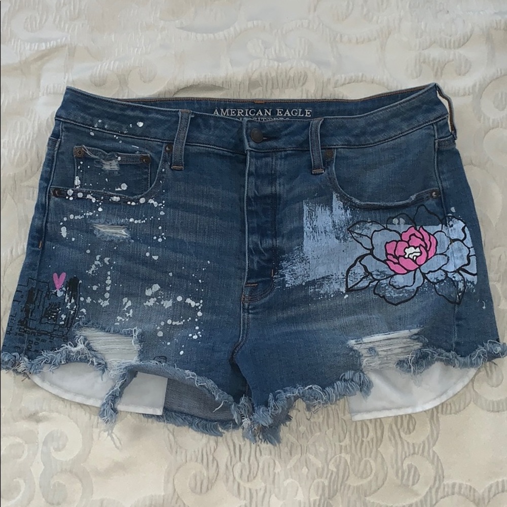 American Eagle Vintage High Rise Festival Shorts